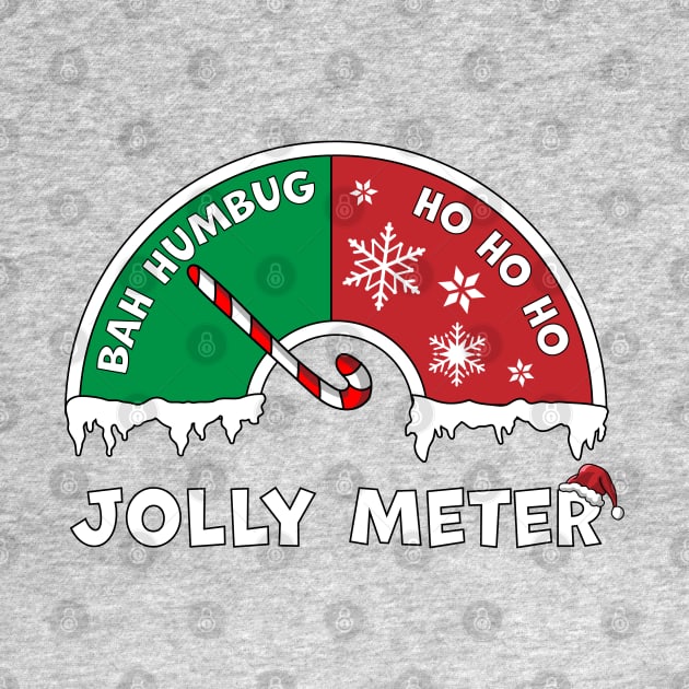 Jolly Meter Bah Humbug To Ho Ho Ho Anti Christmas Funny by OrangeMonkeyArt